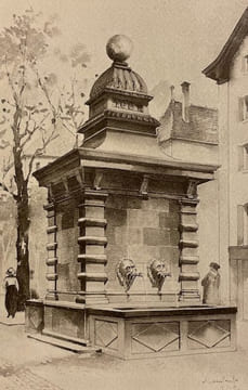 Les fontaines anciennes de Neuchâtel.. LAMBERT (André)