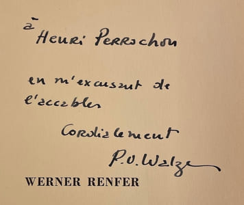 Visage et vertus du poète jurassien Werner Renfer.