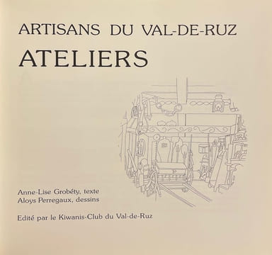 Artisans du Val-de-Ruz. Ateliers.. GROBETY (Anne-Lise) & PERREGAUX (Aloys)