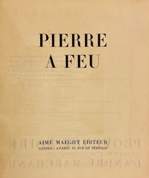 Pierre à Feu.. MARCHAND (André)