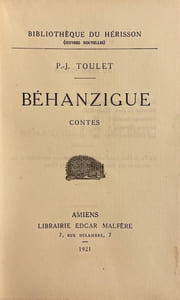 Béhanzigue. Contes.