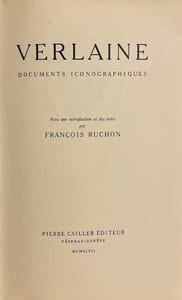Verlaine. Documents iconographiques.