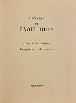 Dessins de Raoul Dufy.. [DUFY] - ROUDINESCO (A.)