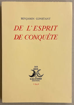 De l'esprit de conquête.. CONSTANT (Benjamin)