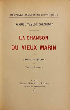 La chanson du vieux marin. Traduction nouvelle de Valery Larbaud.. [LARBAUD] - COLERIDGE (Samuel Taylor)