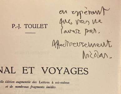 Journal et voyages.