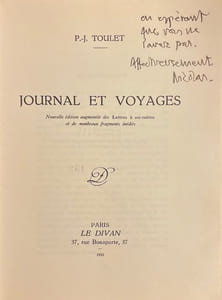 Journal et voyages.