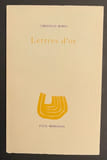 Lettres d'or.. BOBIN (Christian)