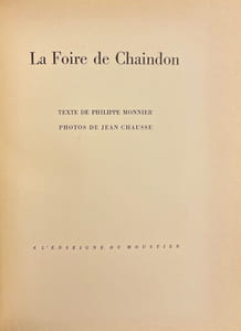 La foire de Chaindon.