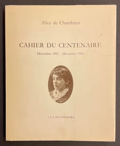 Cahier du centenaire. Décembre 1882 - Décembre 1982.