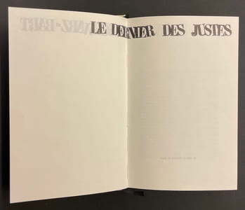 Le dernier des justes.