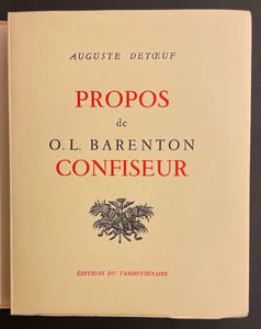 Propos de O. L. Barenton confiseur.