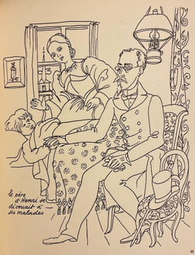La vie en image du général Guisan dessinée par le caporal Géa Augsbourg.. AUGSBOURG (Géa)