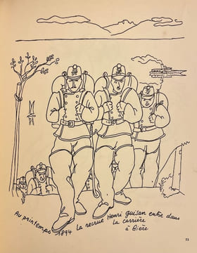 La vie en image du général Guisan dessinée par le caporal Géa Augsbourg.. AUGSBOURG (Géa)