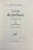 Livre de pr&eacute;faces, suivi de Essai d'autobiographie.. BORGES (Jorge Luis)