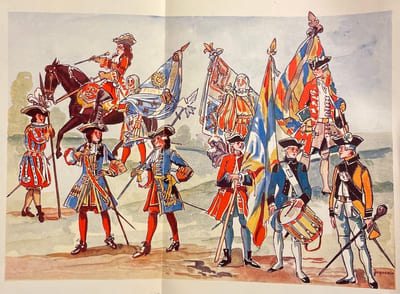 Suisses et Grisons. Soldats de France.