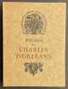 Poésies.. CHARLES D'ORLEANS