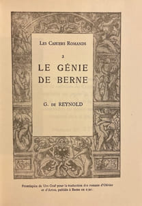 Le génie de Berne.