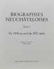 Biographies neuchâteloises. Tome 5: De 1950 au seuil du XXIe siècle.. SCHLUP (Michel) dir.