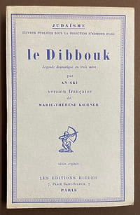 Le Dibbouk. Légende dramatique en trois actes.