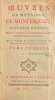 Oeuvres De Monsieur De Montesquieu. Nouvelle edition, revue, corrigee et considerablement augmentee par l'Auteur.. MONTESQUIEU (Charles-Louis de ...