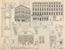 Croquis Paris. Quartiers du Centre. Les Halles, le Marais.. LAPRADE (Albert)