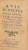 Avis au peuple sur sa santé.. TISSOT (Samuel Auguste André David)