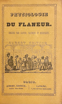 Physiologie du flaneur.. HUART (Louis) 