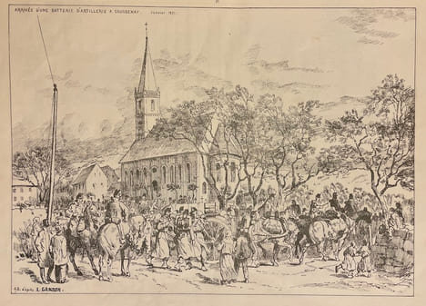 Aux frontières (1870-1871). Neutralité - Humanité - Notes et croquis.. BACHELIN (Auguste)