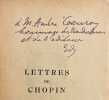 Lettres de Chopin.. CHOPIN (Fr&eacute;d&eacute;ric)