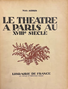 Le théâtre à Paris au XVIIIe siècle.