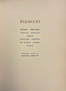Eglogues.