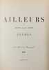 Ailleurs & Suite sans suite. Po&egrave;mes. BARRAUD (Maurice)