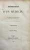 M&eacute;moires d'un m&eacute;decin, par le docteur Harisson.. HARISSON (Dr.)