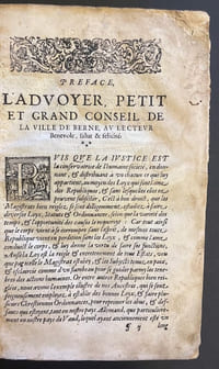 Der Landtschafft Waadt Satzung, und Statuten. Les Loyx et statuts du pays de Vaud.