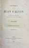 Lettres de Jean Calvin.. CALVIN (Jean)