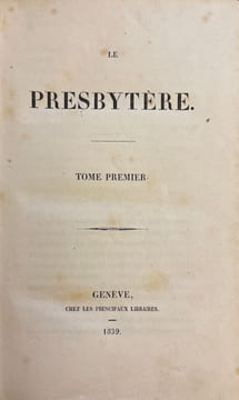 Le presbytère.. [TÖPFFER (Rodolphe)]