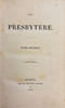 Le presbyt&egrave;re.. [T&Ouml;PFFER (Rodolphe)]