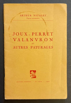Joux-Perret, Valanvron et autres paturages.. NICOLET (Arthur)
