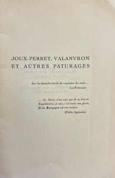 Joux-Perret, Valanvron et autres paturages.. NICOLET (Arthur)