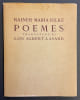 Po&egrave;mes. Traduction de Lou Albert-Lasard.. RILKE (Rainer Maria)