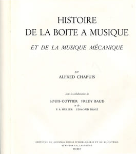 Histoire de la boîte à musique et de la musique mécanique.