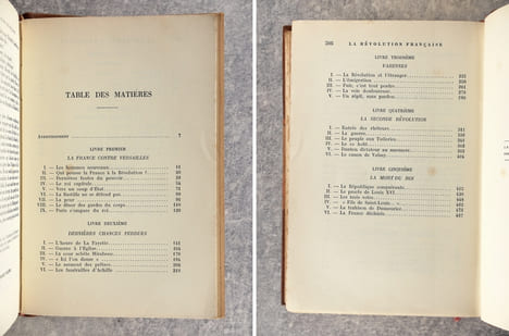 LA REVOLUTION FRANCAISE. I. DESTRUCTION DE LA ROYAUTE. II. LA REPUBLIQUE. . AUBRY OCTAVE (1881-1946).