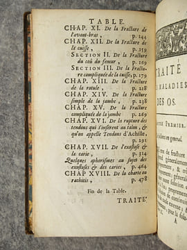 TRAITE DES MALADIES DES OS, DANS LEQUEL ON A REPRESENTE LES APPAREILS ET LES MACHINES QUI CONVIENNENT A LEUR GUERISON, PAR JEN-LOUIS PETIT, DE ...
