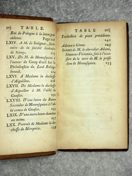 LETTRES FAMILIERES DE M. LE PRESIDENT DE MONTESQUIEU, NOUVELLE EDITION, AUGMENTEE DE PLUSIEURS LETTRES & AUTRES OUVRAGES DU MEME AUTEUR, QUI NE SE ...