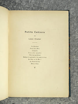 PETITS CAHIERS. ILLUSTRATIONS DE GAMBARD. . CLADEL LEON (1835-1892).