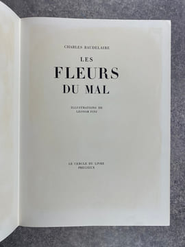 LES FLEURS DU MAL. ILLUSTRATIONS DE LEONOR FINI. . BAUDELAIRE CHARLES. (1821-1867).