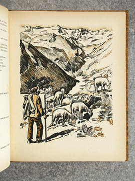 GASCOGNE. TYPES ET COUTUMES. DESSINS ORIGINAUX DE CLEMENT SERVEAU. . ESCHOLIER RAYMOND (1882-1971). 