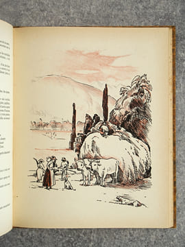 GASCOGNE. TYPES ET COUTUMES. DESSINS ORIGINAUX DE CLEMENT SERVEAU. . ESCHOLIER RAYMOND (1882-1971). 
