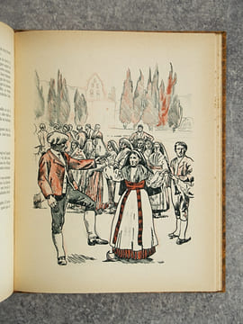 GASCOGNE. TYPES ET COUTUMES. DESSINS ORIGINAUX DE CLEMENT SERVEAU. . ESCHOLIER RAYMOND (1882-1971). 